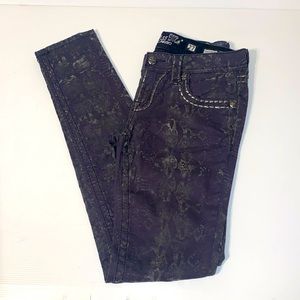 Miss Me Cargo Jeans Skinny Midrise Snake Skin/Python Womens 27